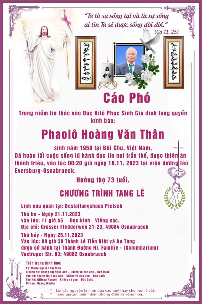 Phaolo Hoang Van Than